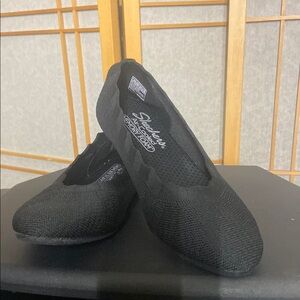 Skechers Black Slip-On Shoes